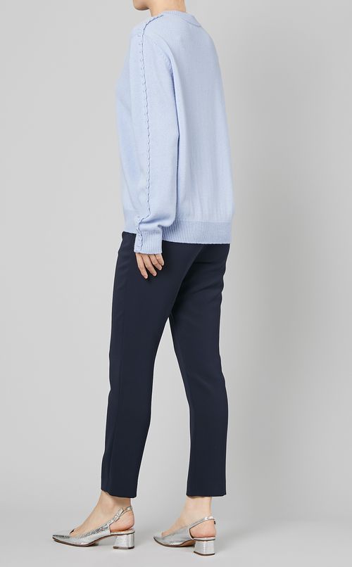 アームステッチニットプルオーバー