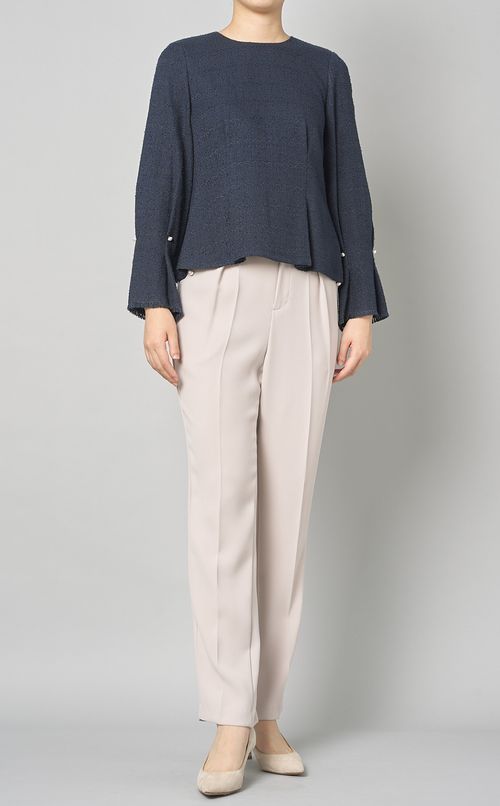 パールポケットセンタータックパンツ