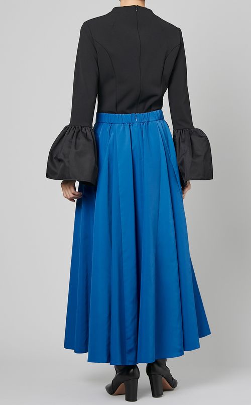 グログランサーキュラーミディスカート