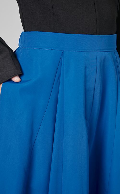 グログランサーキュラーミディスカート