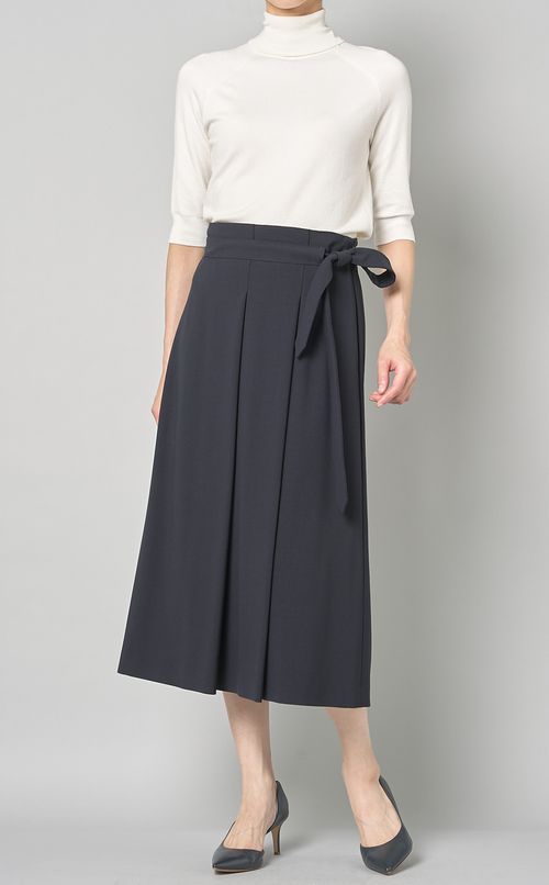 フロントタックミモレスカート