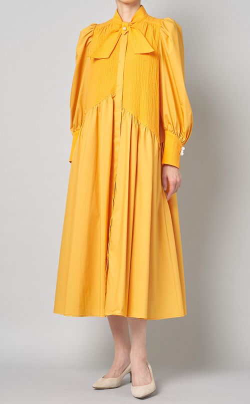 リボンテイルギャザーワンピース