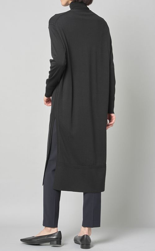 ウールハイゲージロングカーディガン