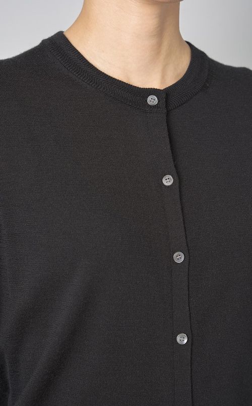 ウールラウンドネックカーディガン