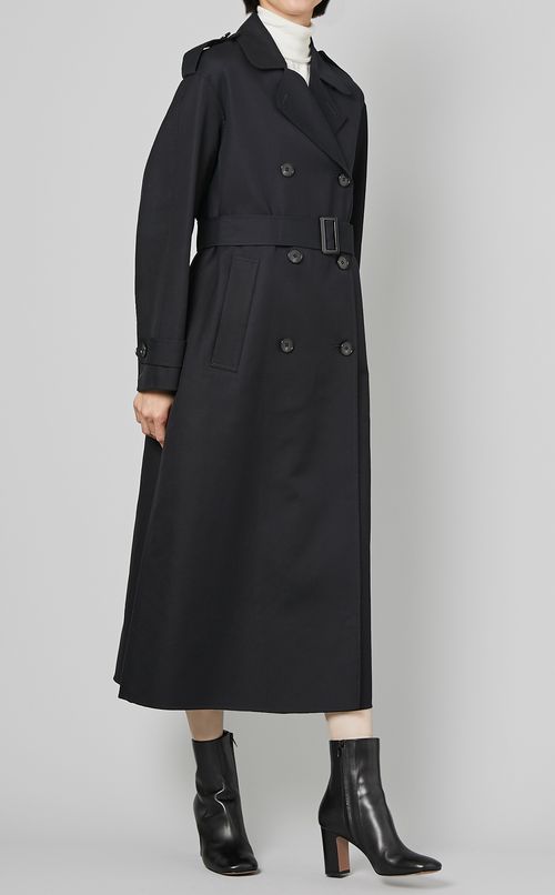 コットンツイルダブルブレストコート