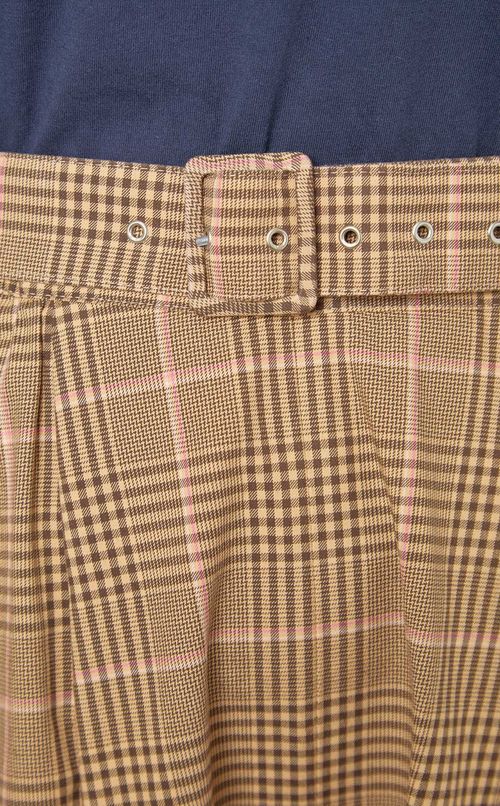 チェックギャザーミディアムスカート