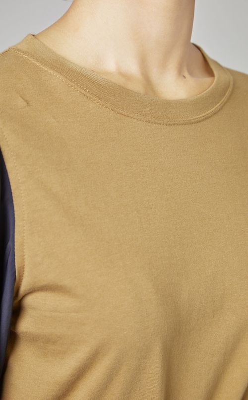 リボンチュールスリーブTシャツ