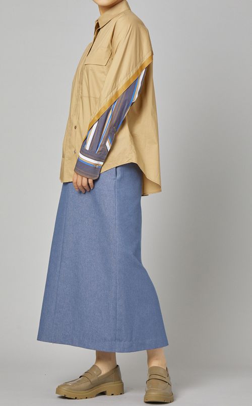 タックヨークスリーブシャツ