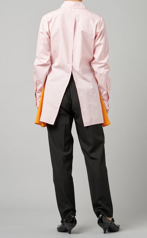 サイドフリルレギュラーカラーシャツ