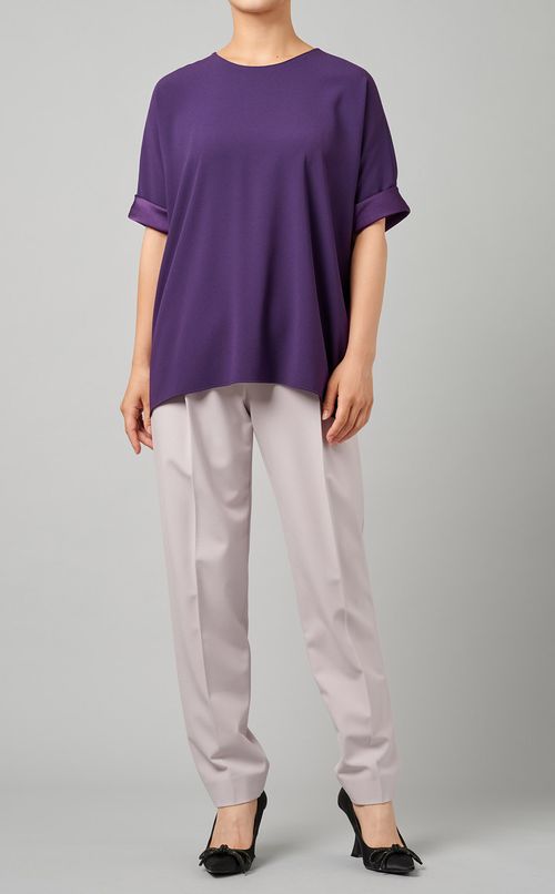 ショートスリーブプルオーバーブラウス