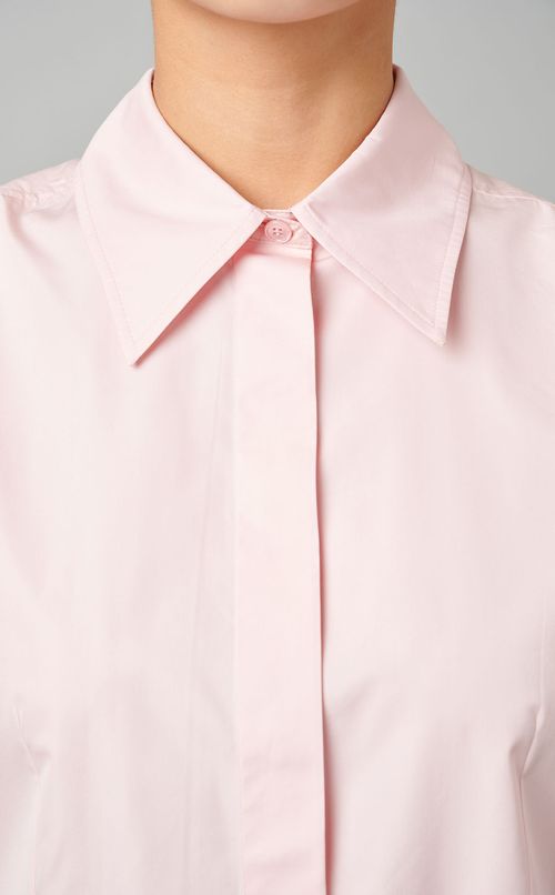 サイドフリルレギュラーカラーシャツ