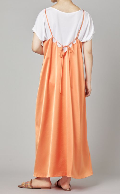 サテンキャミソールワンピース