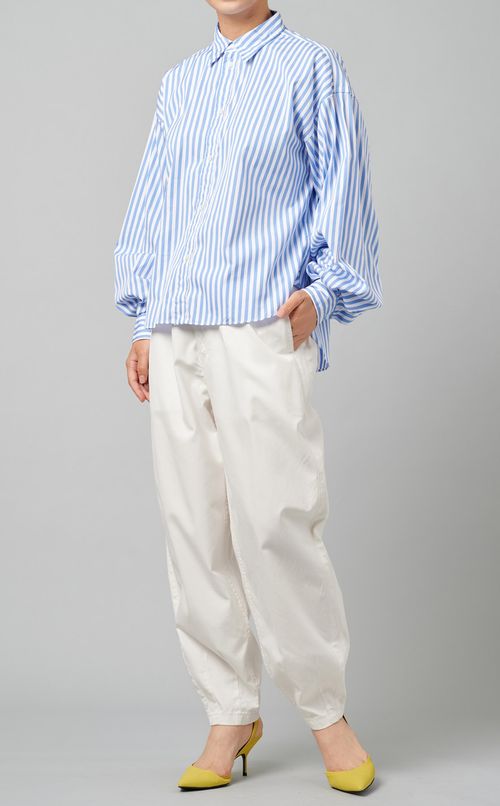 クラシックフィットストライプシャツ