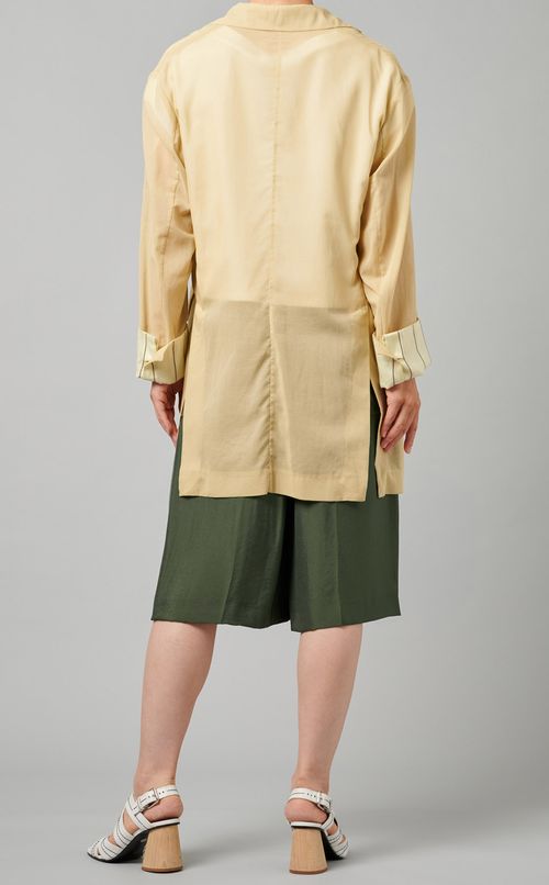 シースルーコットンジャケット