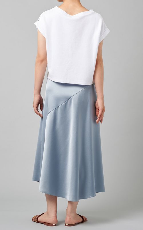 サテンアシンメトリースカート