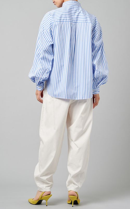 クラシックフィットストライプシャツ