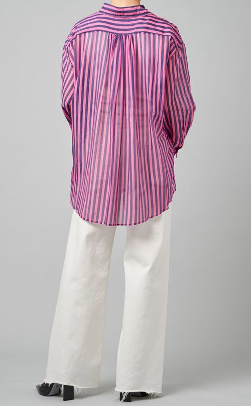 ストライプカラーシャツ