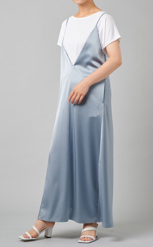 サテンキャミソールワンピース