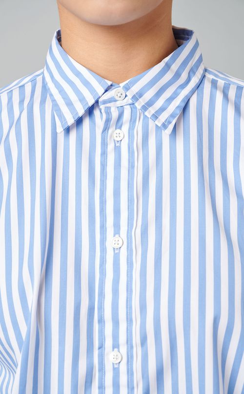 クラシックフィットストライプシャツ