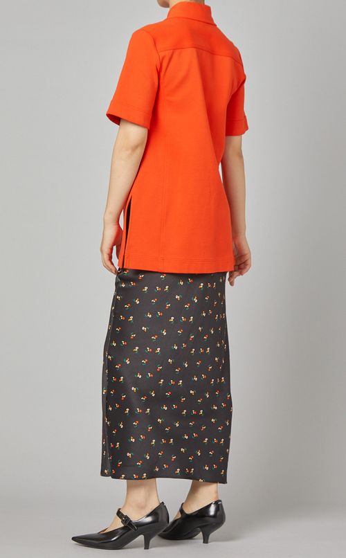 ポンチジャージーブラウス