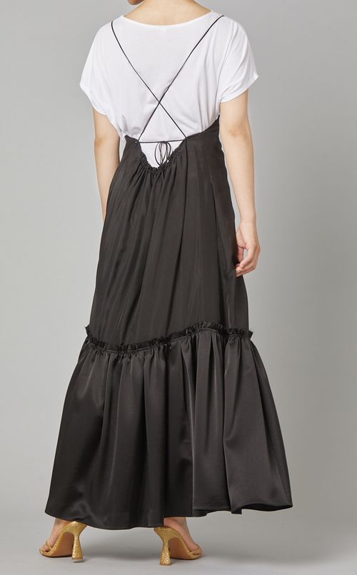 キャミソールティアードワンピース