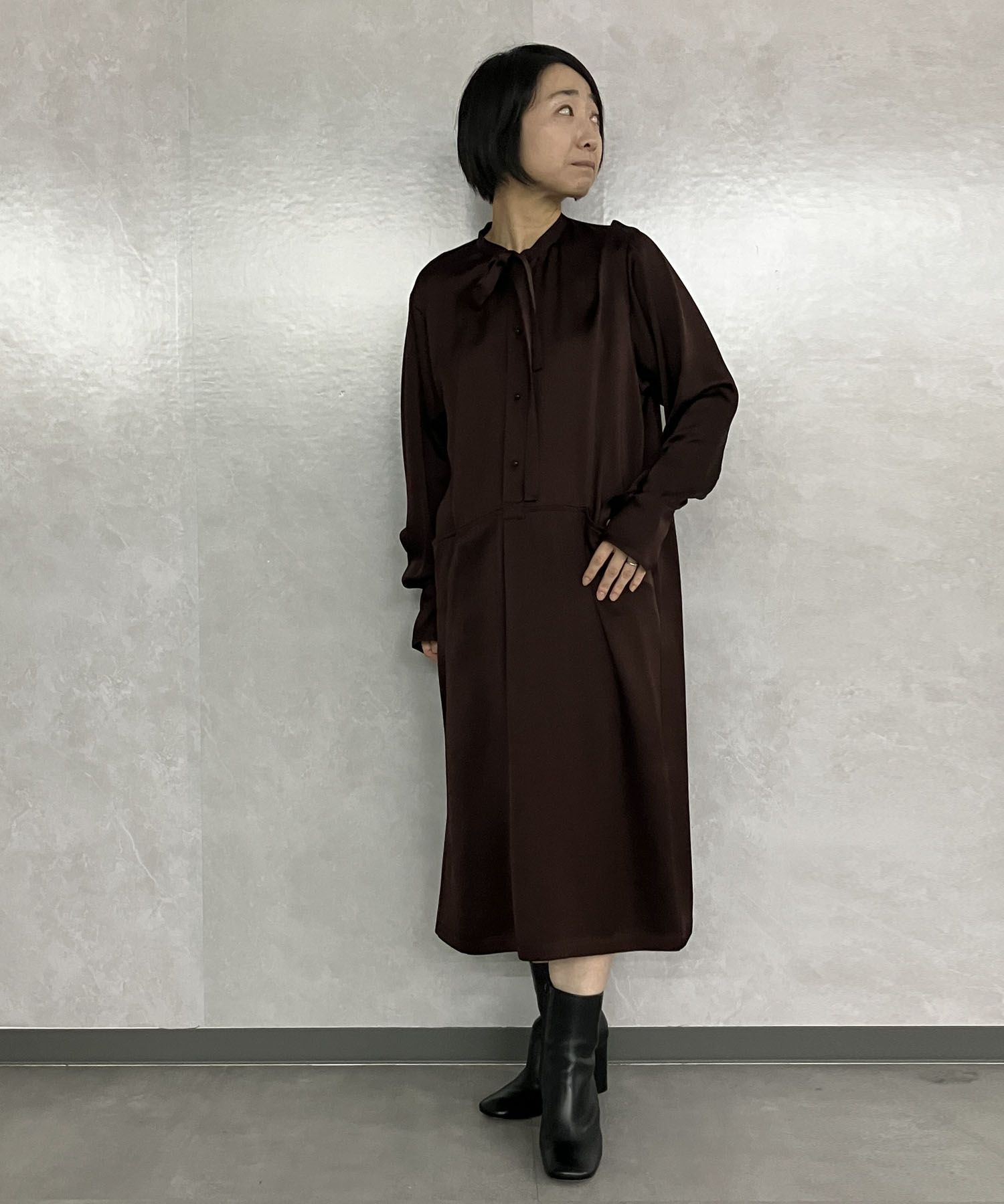 08sircus｜サテンボウタイワンピース