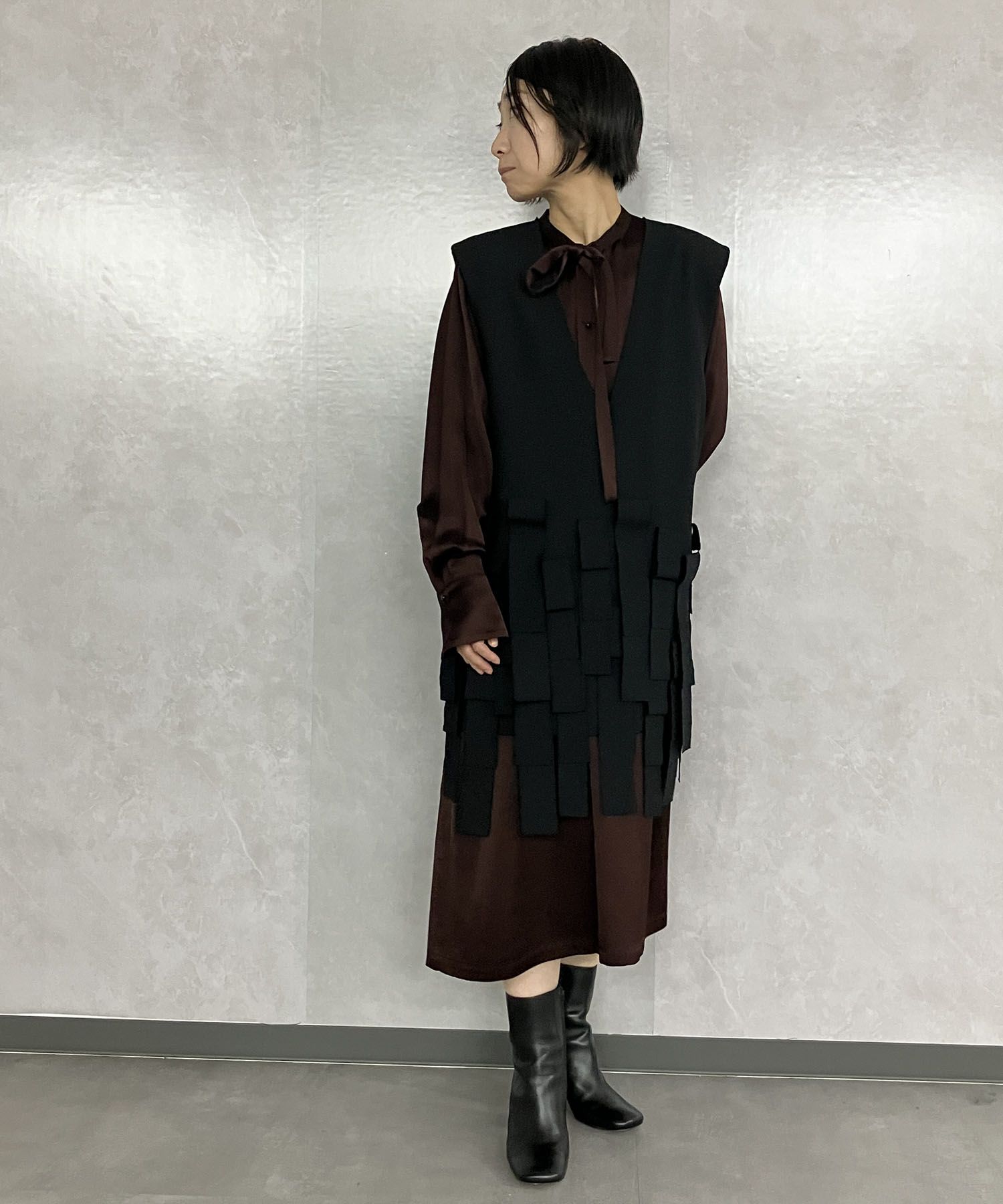 08sircus｜サテンボウタイワンピース