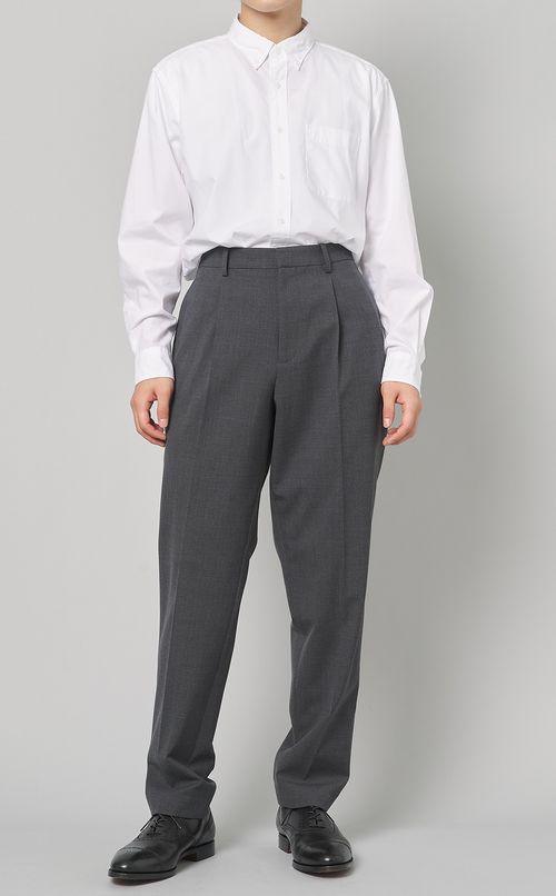 ウールツイルワンタックトラウザー