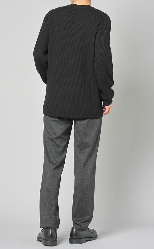 ファインメリノクルーネックニット