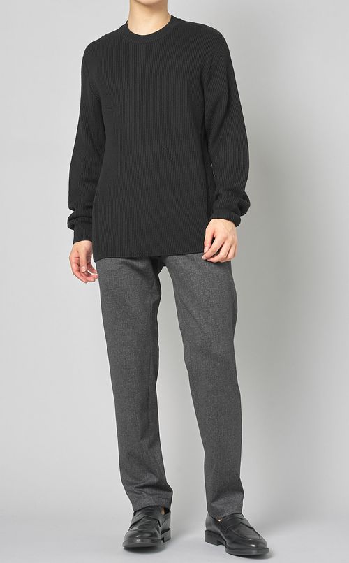 ファインメリノクルーネックニット