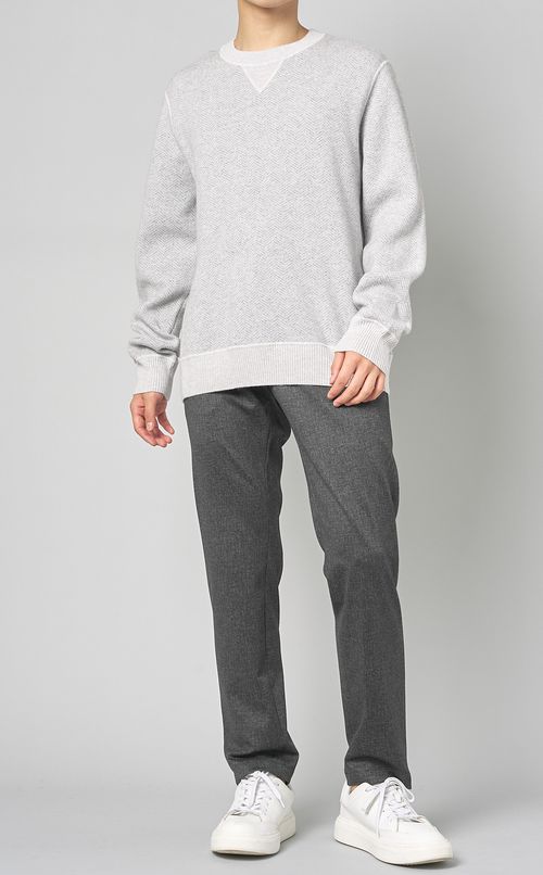 ウールヘリンボーンプルオーバー