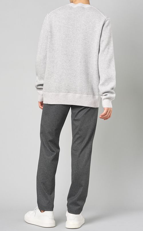 ウールヘリンボーンプルオーバー