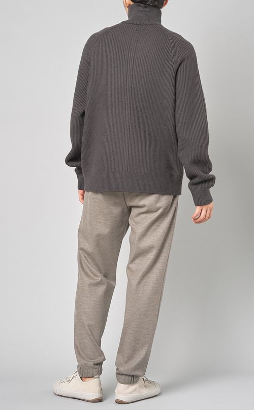 カシミヤフルジップニット