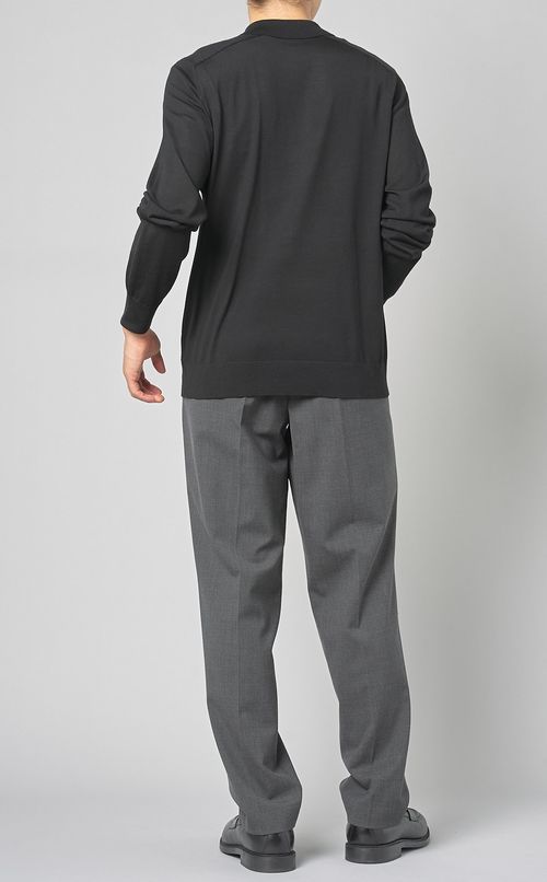 ロングスリーブニットポロシャツ