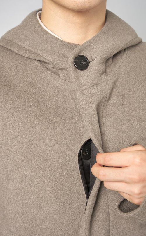 ウールカシミヤフードコート