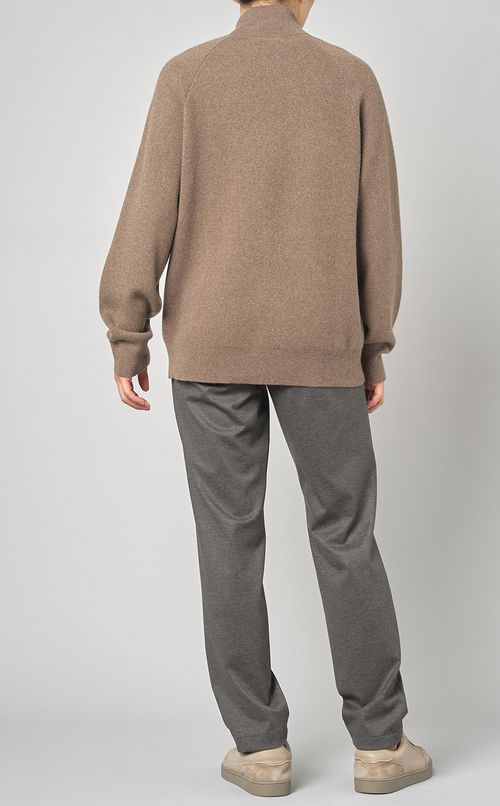 ジップアップニットブルゾン