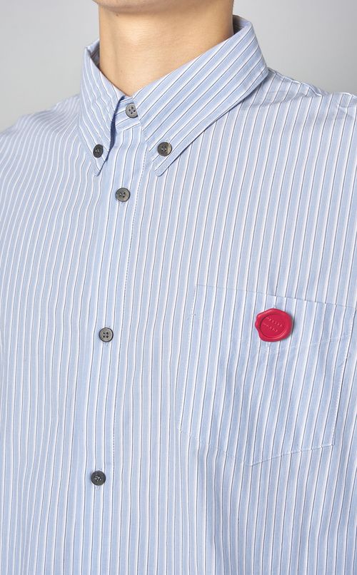 ストライプオーバーサイズシャツ