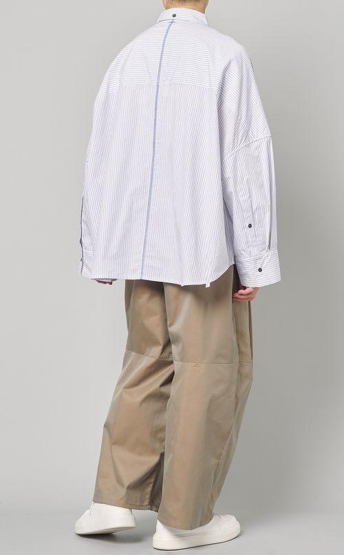 ストライプオーバーサイズシャツ