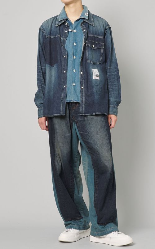 エンべディッドデニムパンツ