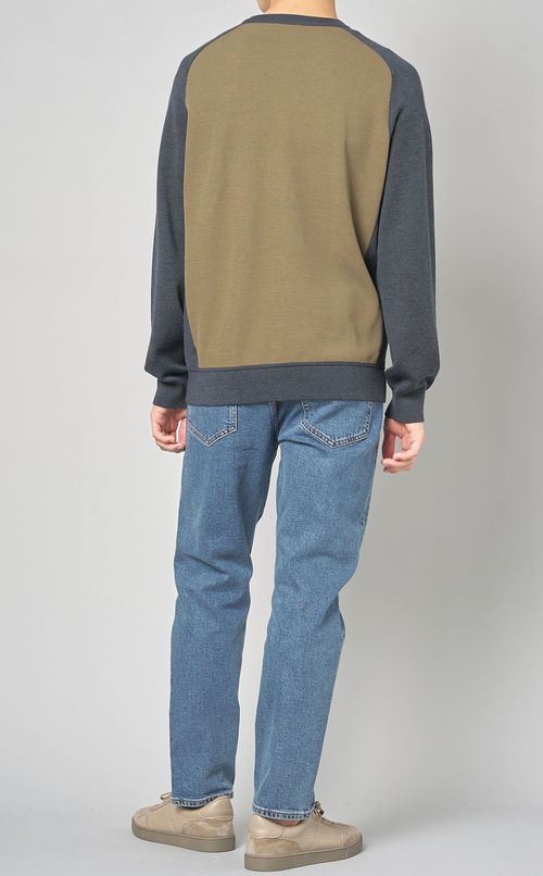 カラーブロックプルオーバー