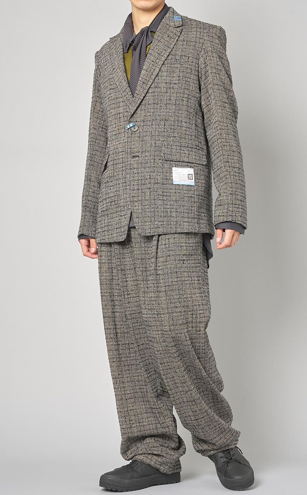 MAJE(マージュ) ツイル ブレザー チェック Maison MIHARA YASUHIRO|ブークレチェックブレザー