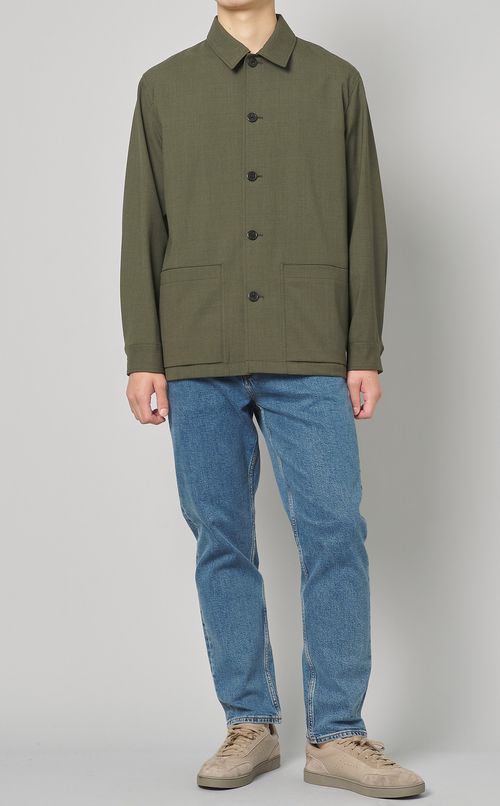 ウールツイルシャツブルゾン