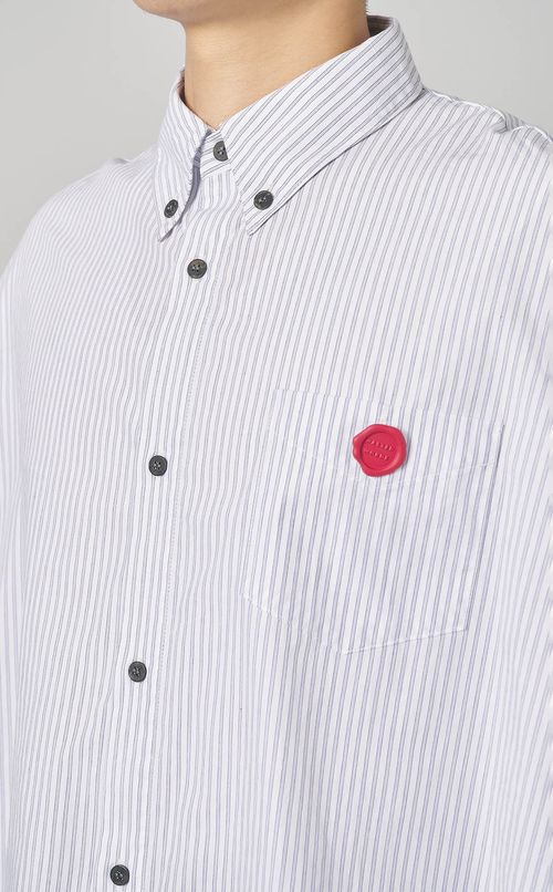 ストライプオーバーサイズシャツ