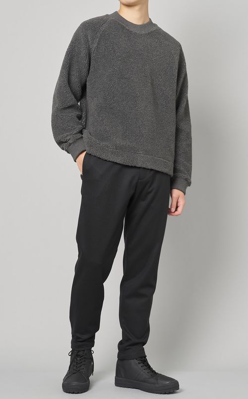 ボアフリースクルーネックプルオーバー