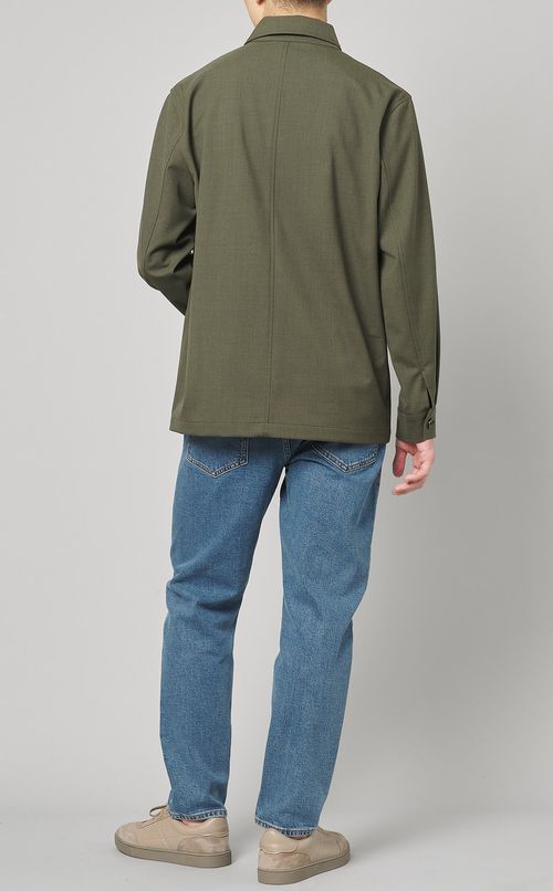 ウールツイルシャツブルゾン