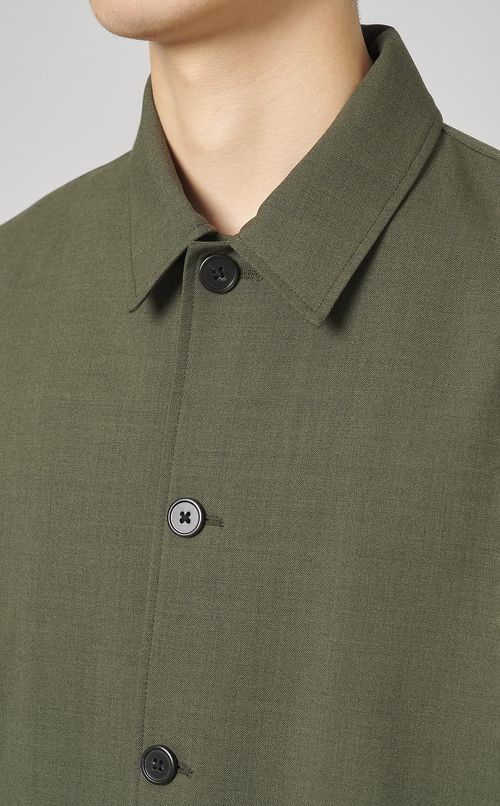 ウールツイルシャツブルゾン