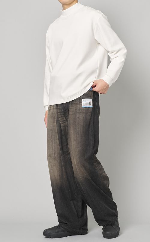 テンセルデニムスーパーワイドパンツ