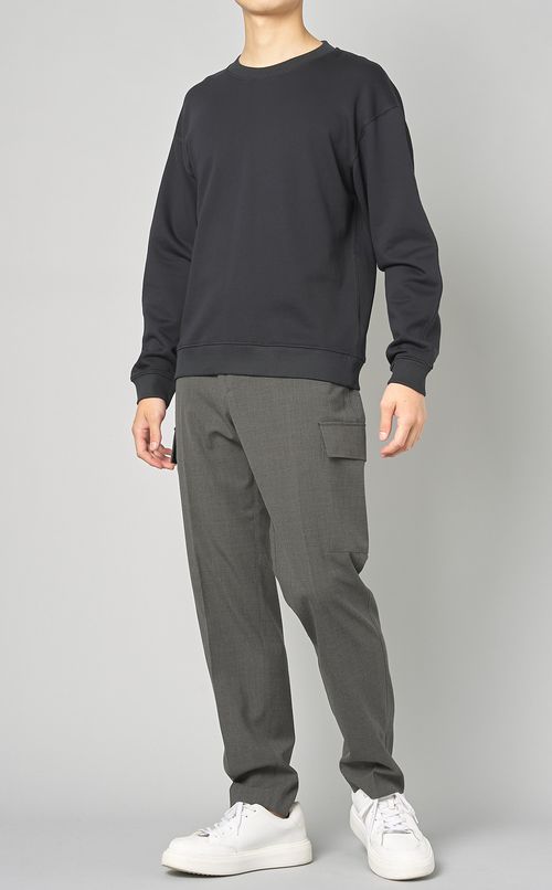 コットン混クルーネックカットソー