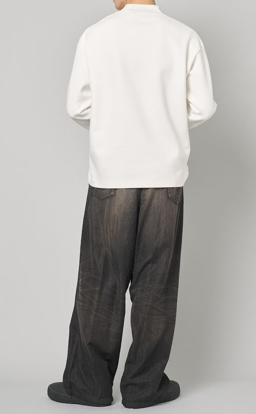 テンセルデニムスーパーワイドパンツ