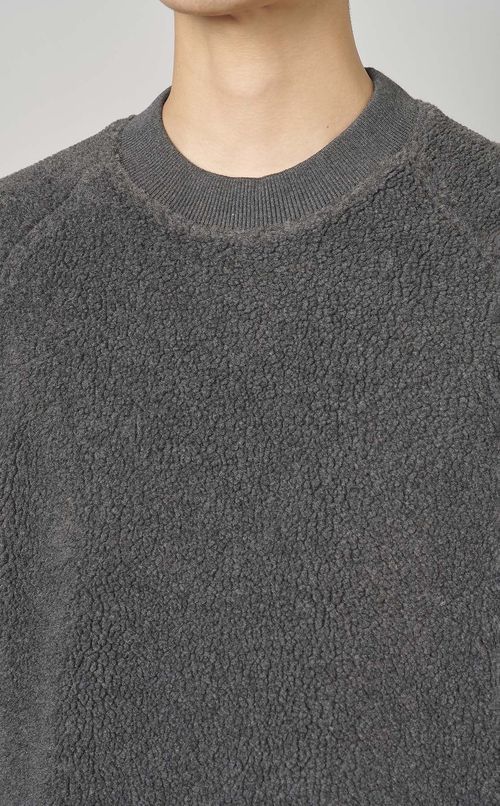 ボアフリースクルーネックプルオーバー